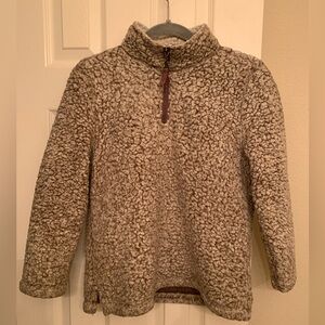 True Grit Gray Fleece Pullover [Youth M]